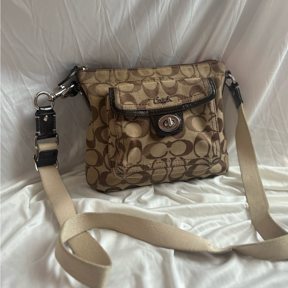 Coach Monogram Signature Canvas Crossbody Bag